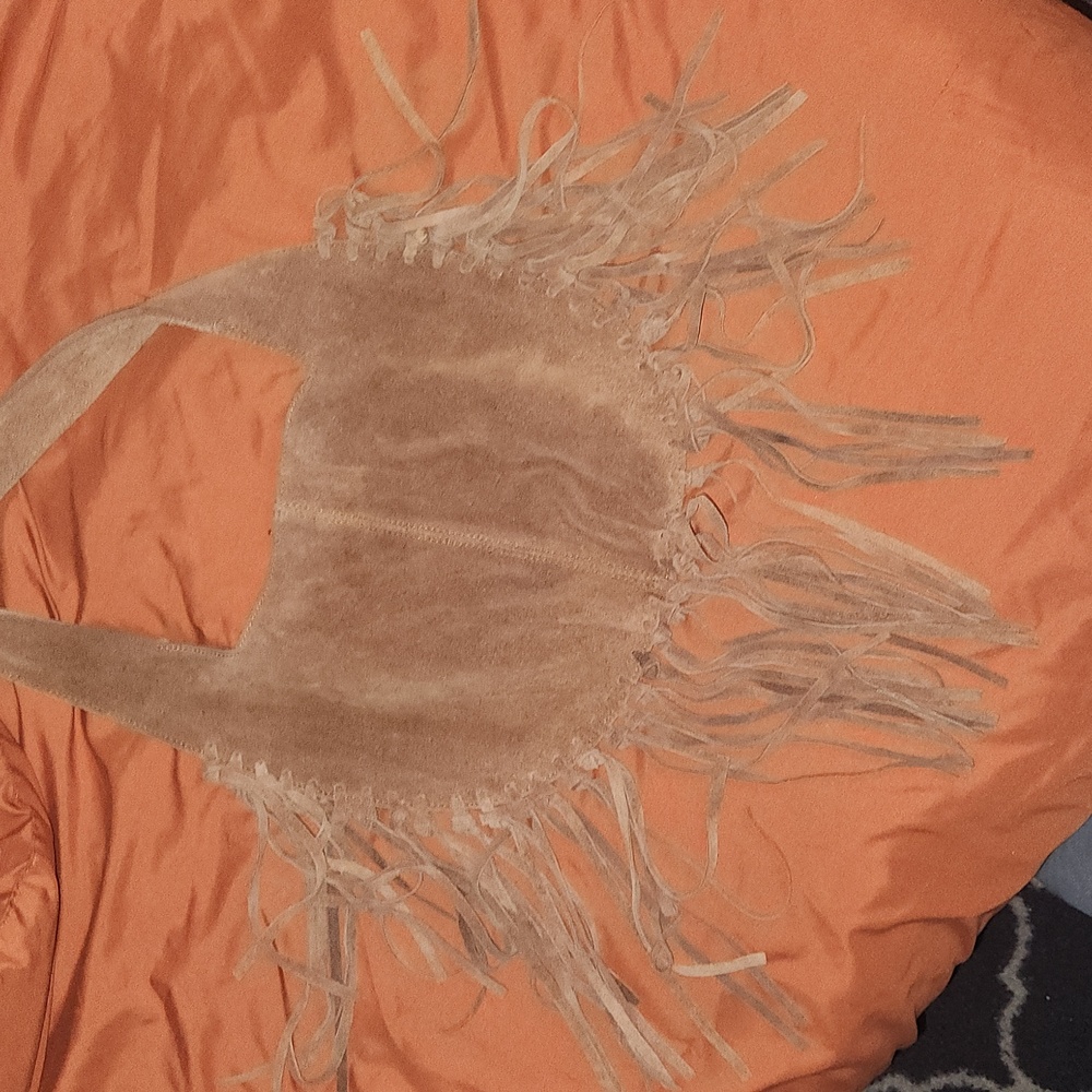 NWOT Free People Fringed Leather  Women's Purse